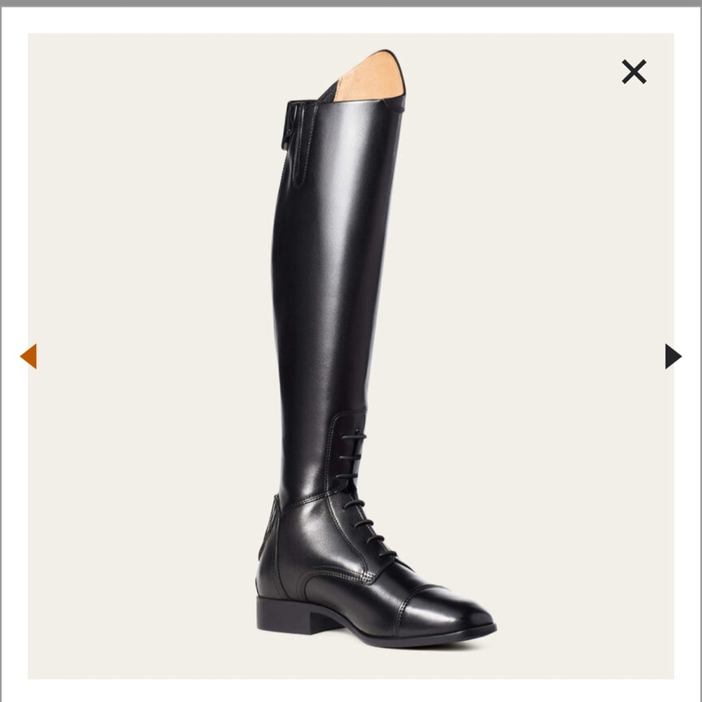 Ariat Women’s 10 US Palisade Calf: Reg Height: Short Black Tall Riding Boots - Picture 7 of 16